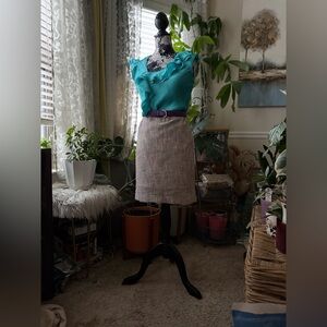 Gently Used LOFT Women’s Tweed Multicolored Pencil Skirt